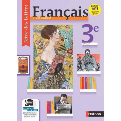 Français Terre des lettres Livre Unique, 3ème année collège.La Collection de Référence